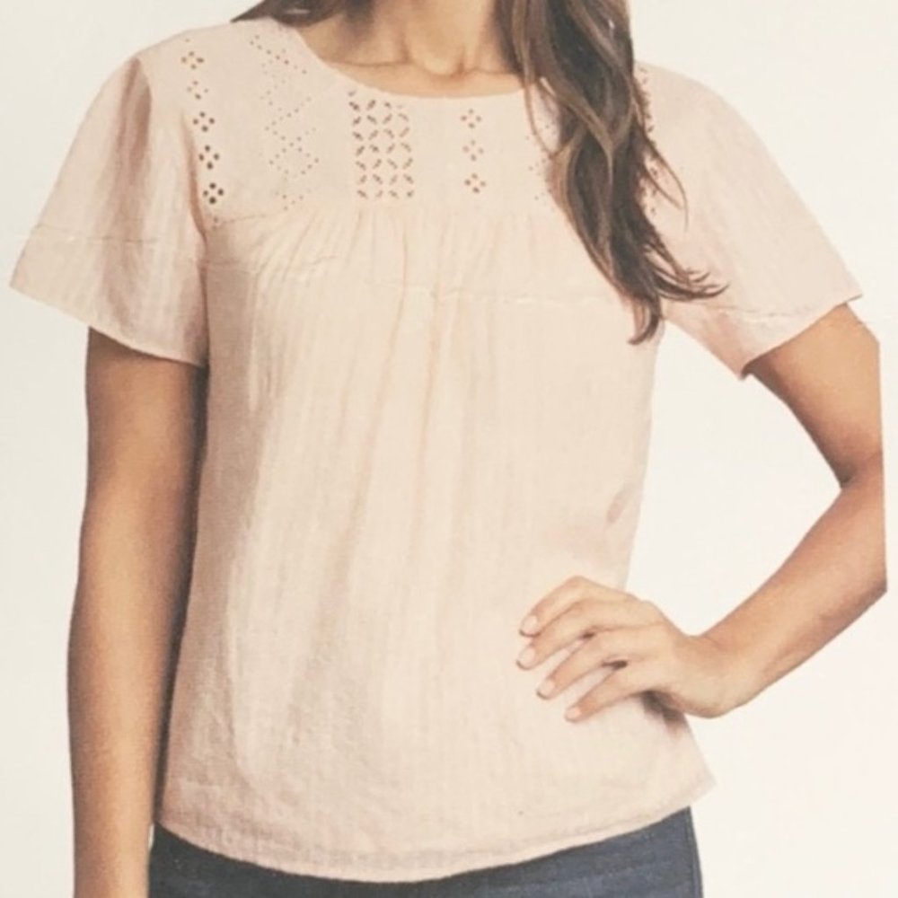 Ella Moss | Eyelet Brianne Top